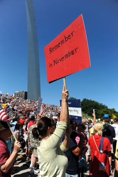 Raduno del Tea Party a Saint Louis Missouri — Foto Stock