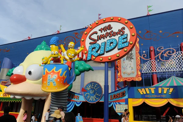 Simpsons ride v universal studios v Orlandu — Stock fotografie