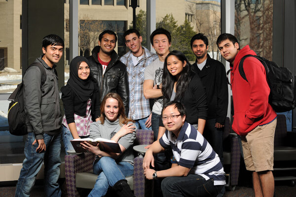 Diverse Group of Students