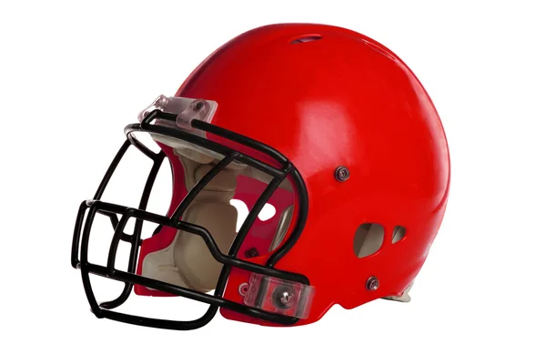 红色橄榄球头盔 — 图库照片