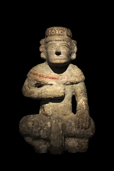 Estátua de pedra Maya — Fotografia de Stock