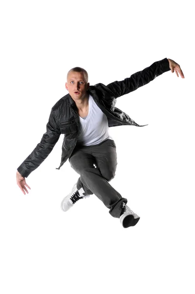 Ballerino hip hop esibendosi — Foto Stock