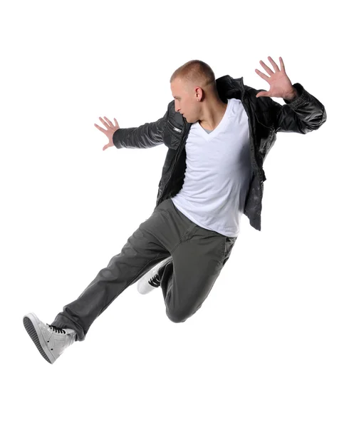 Hip hop dansare hoppning — Stockfoto