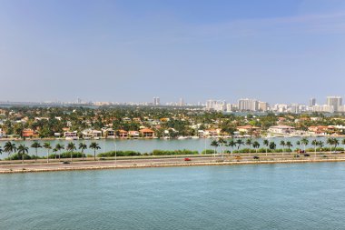 miami hava görünümünü ile lüks evler