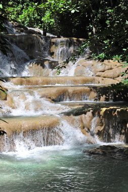Dunn's River Falls in Ocho Rios Jamaica clipart