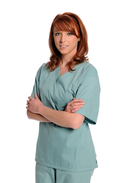 Doctor or Nurse in Scrubs — Stock Photo, Image