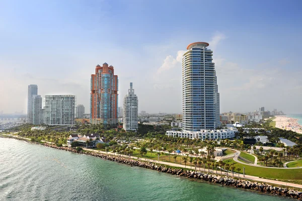 South miami Beach havadan görünümü — Stok fotoğraf