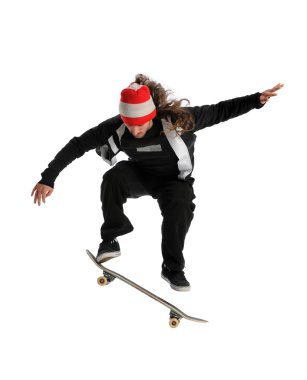 Skateboarderjumping