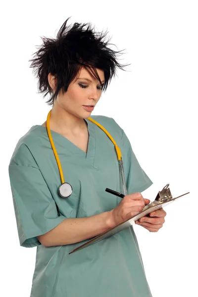 Health Care Provider With Clipboard — Stock Photo, Image