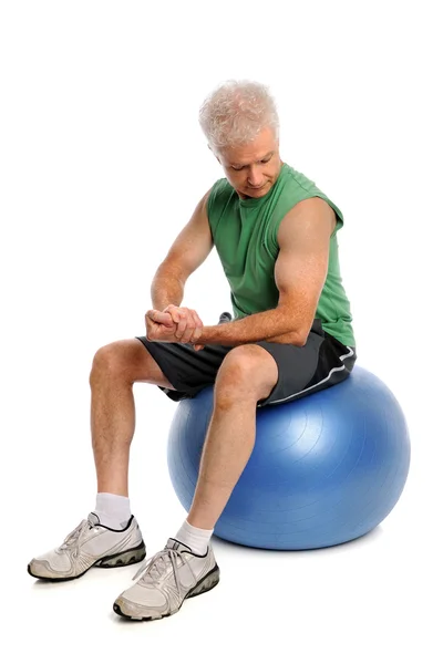 Mature Man Exercising — Stock Photo, Image