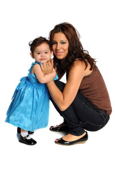 Madre e hija hispanas — Foto de Stock