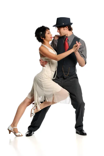 Casal Dançando Tango — Fotografia de Stock