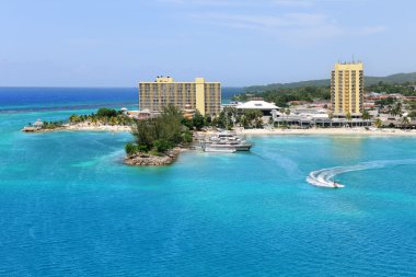 ocho rios Jamaika havadan görünümü