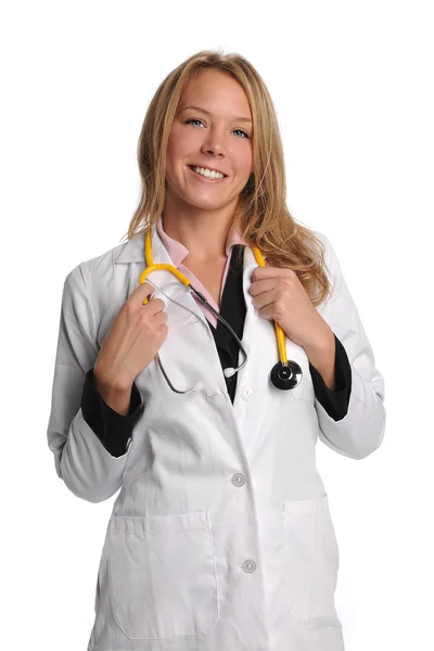 Female Doctor With Stethoscope — Stock Photo, Image