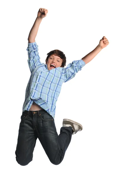 Young Boy Jumping — Stock Photo, Image