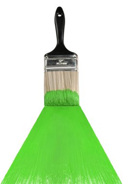 yeşil boya fırçası