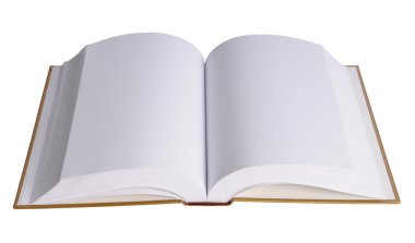 boş sayfaları ile açık kitap