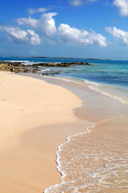 Tropical Beach in British West Indies clipart
