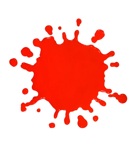 Red Paint splat — Stock Photo, Image