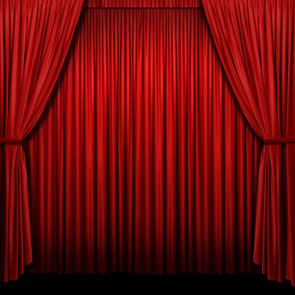 Red Stage Curtain — Stock Photo, Image