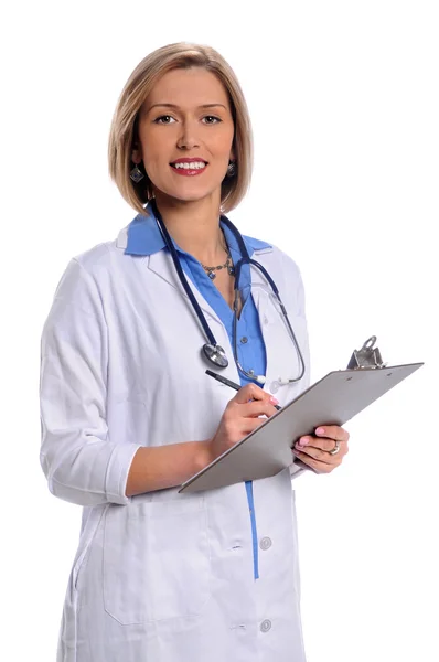 Female Doctor With Clopboard — Stock Photo, Image