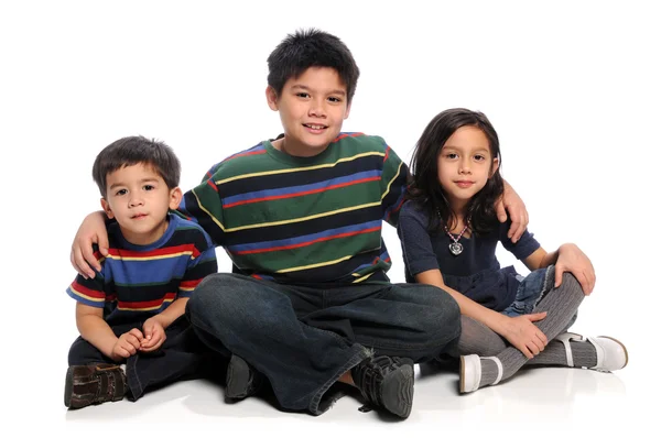 Siblings Sitting — Stock Photo, Image