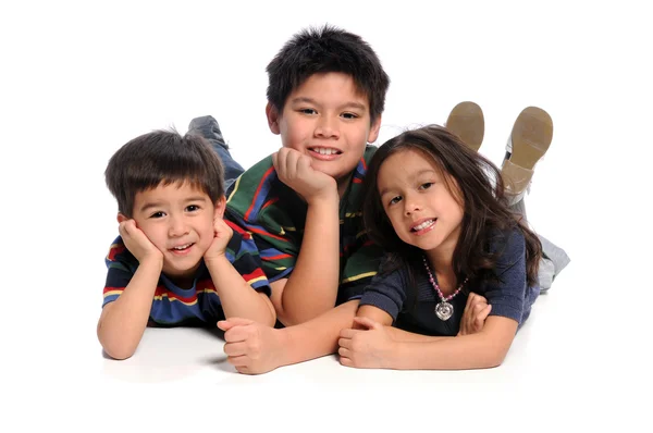 Children Laying on Floor — Stock Photo, Image