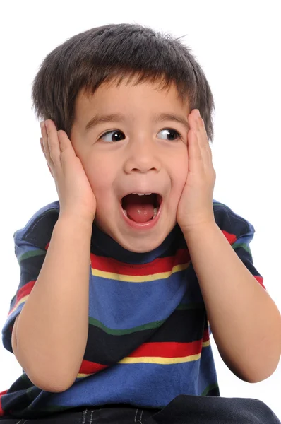 Criança mostrando surpresa — Fotografia de Stock