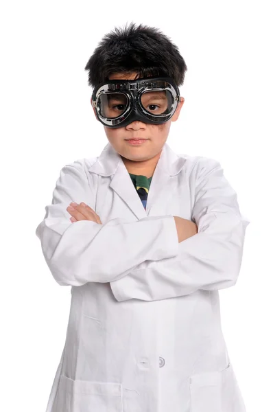 Junge Wissenschaftlerin mit Brille — Stockfoto