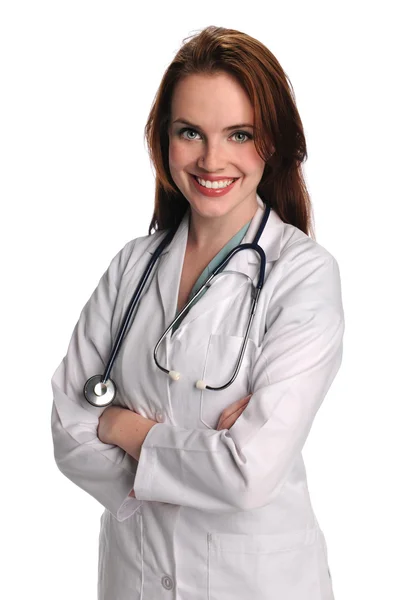 Jovem médico sorrindo — Fotografia de Stock