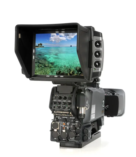 Video Camera Viewed from Back — Stock Photo, Image