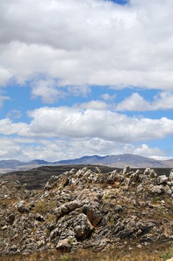 Andes kayalık arazi