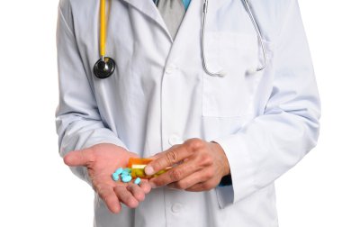 Doğum kontrol hapları Holding doktor eller