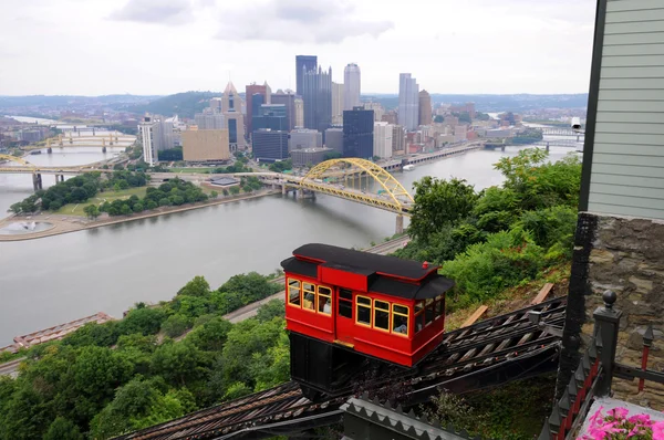 View of Pittsburgh from the Duquesne Incline — Stock Photo, Image