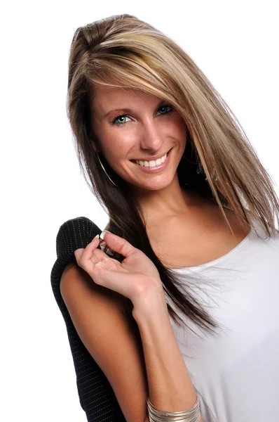 Retrato de mulher sorrindo — Fotografia de Stock