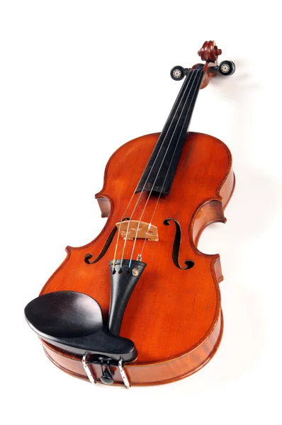Vintage Violin Over White — Stock Photo, Image