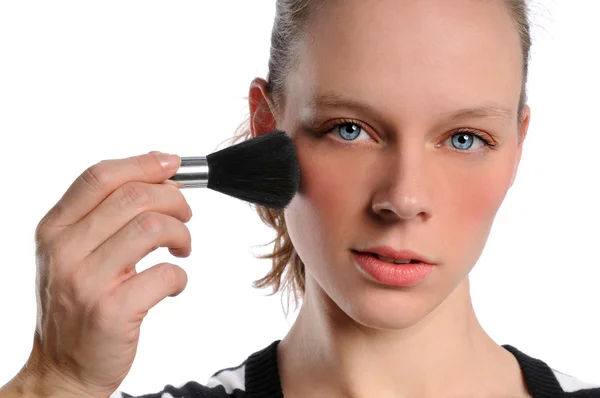 Woman Applying Make Up — Stock Photo, Image