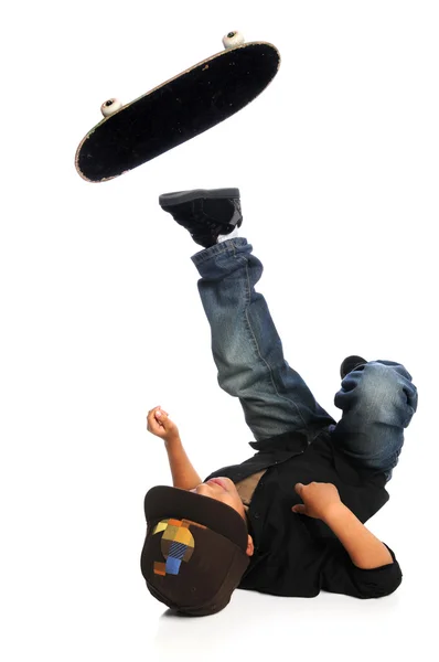 Skateboarder Queda — Fotografia de Stock