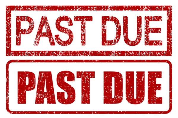 Past Due Stamps — Stock Photo, Image