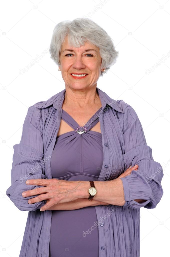 Senior Citizen With Arms Crossed