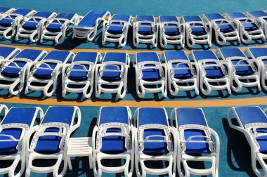 şezlonglar tarihinde Güverte cruise