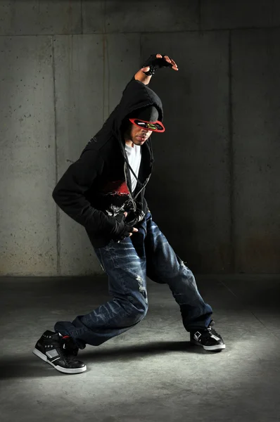 Breakdancer afroamericano — Foto de Stock