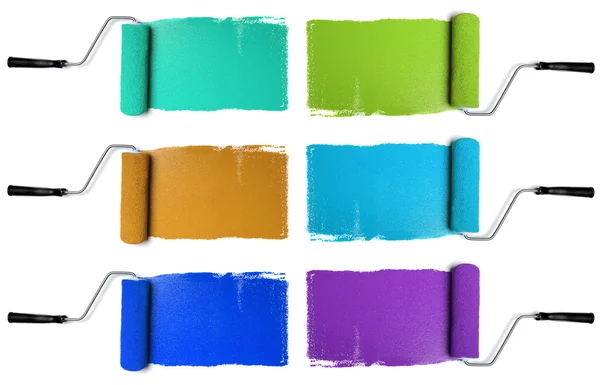 Rollers with Various Colors — Stock Photo, Image