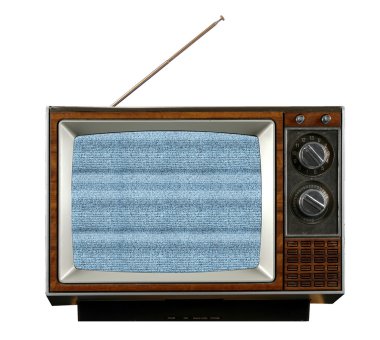 Vintage televizyon sinyal olmadan