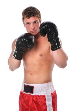 boksör eldivenleri ile