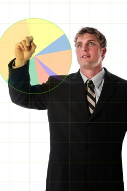 grafik grafik iş adamı