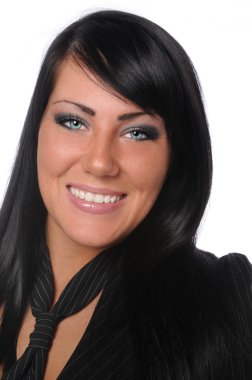 gülümseyen iş kadını