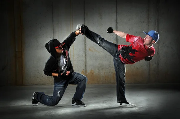 Homens de hip-hop dança — Fotografia de Stock