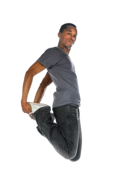 Hip hop dansare hoppning — Stockfoto