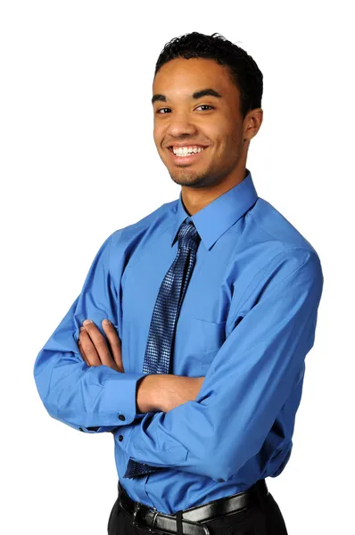 Joven hombre de negocios sonriendo — Foto de Stock